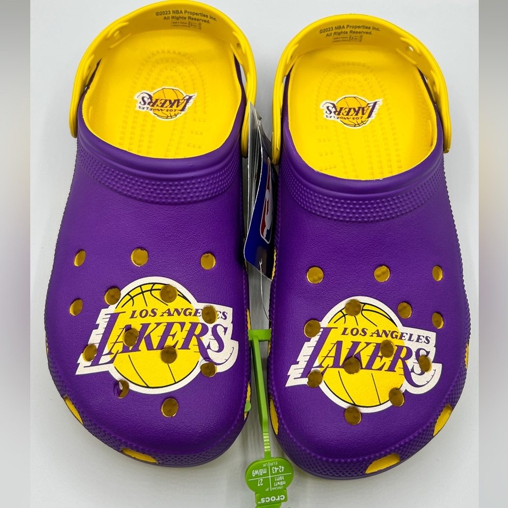 CROCS Men’s Los Angeles Lakers clog Purple and Yellow
